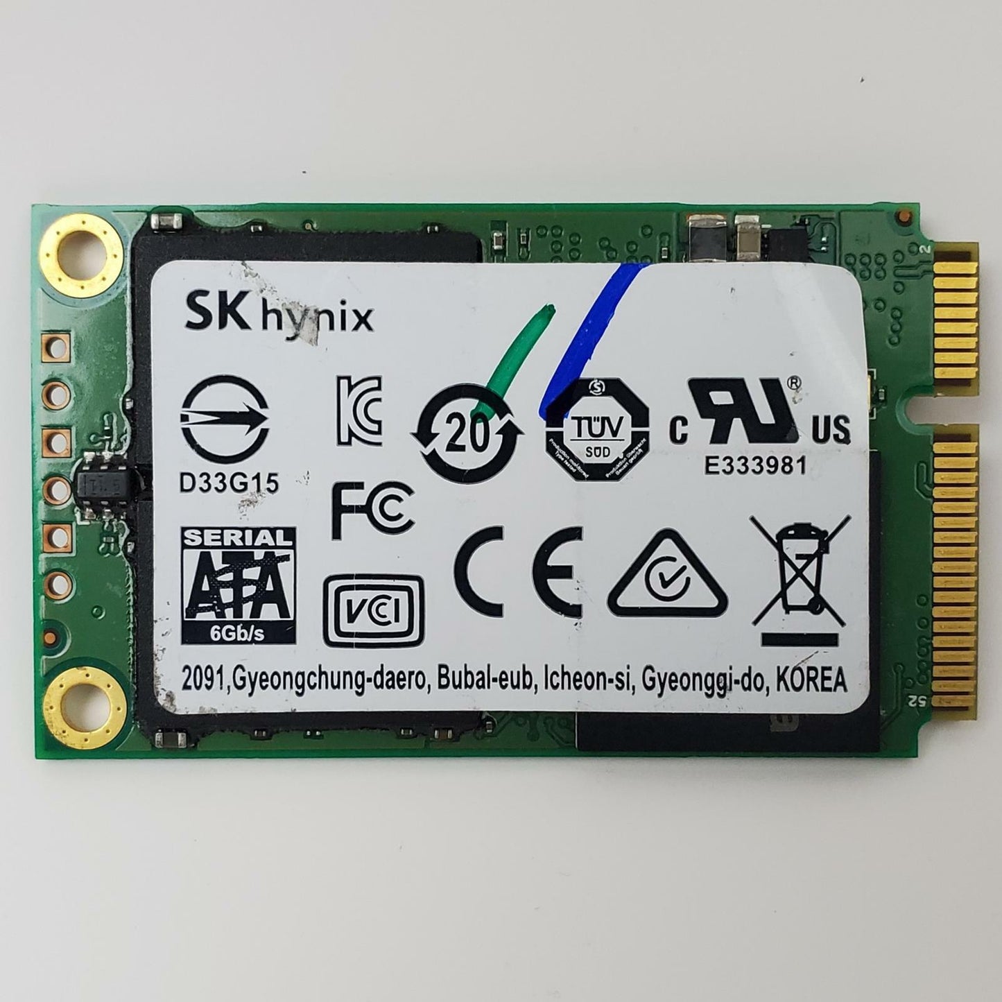 SK Hynix HFS128G3AMNB-2200A 128GB mSATA SSD | Grade A | 8240