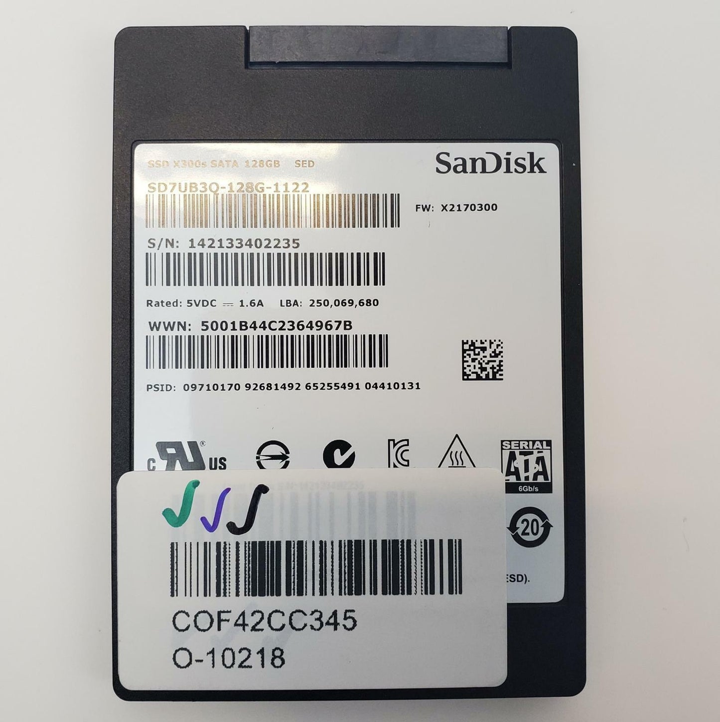 SanDisk SD7UB3Q-128G-1122 128GB 2.5" SATA Internal SSD | Grade A | 10506