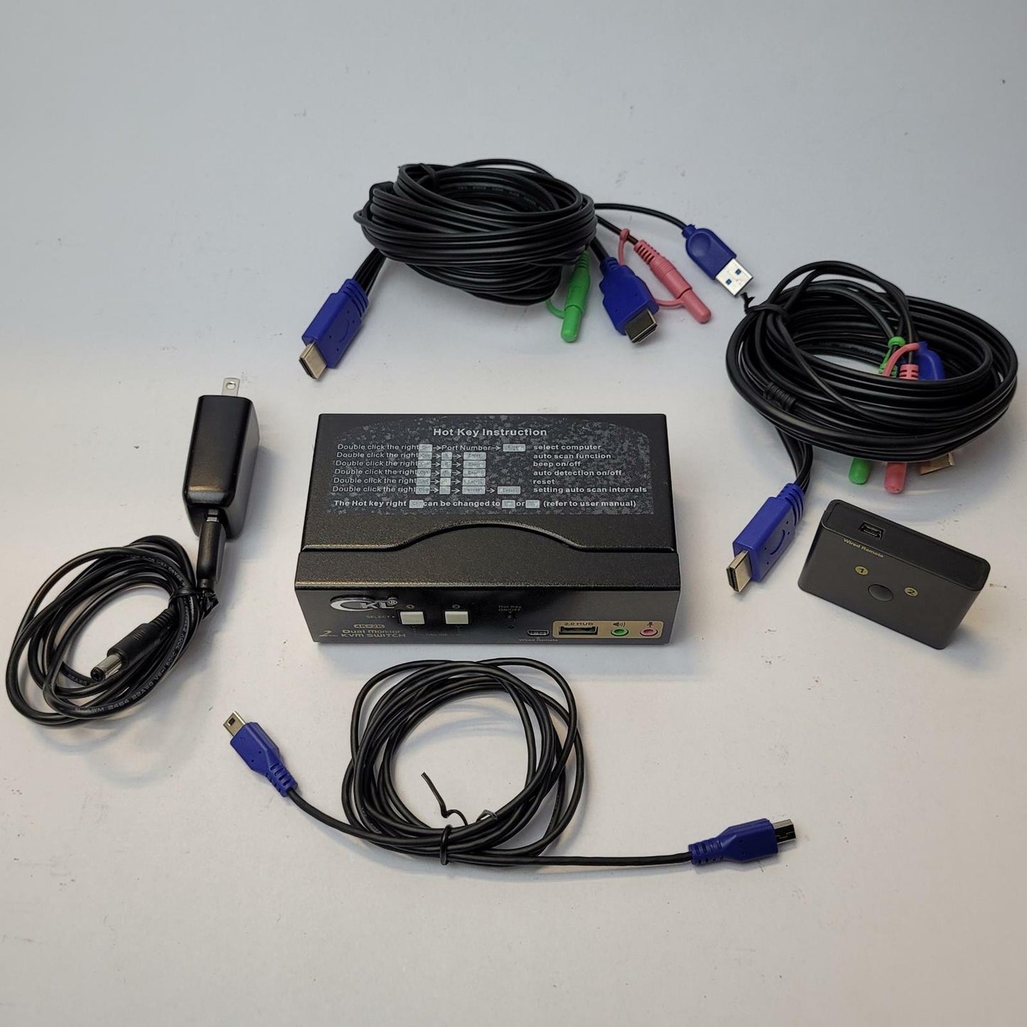 CKL CKL-922HUA 2-Port KVM Switch | Grade B