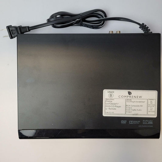 PHILIPS DVP2800/F7 DVD/CD Player w/ Remote | Grade B