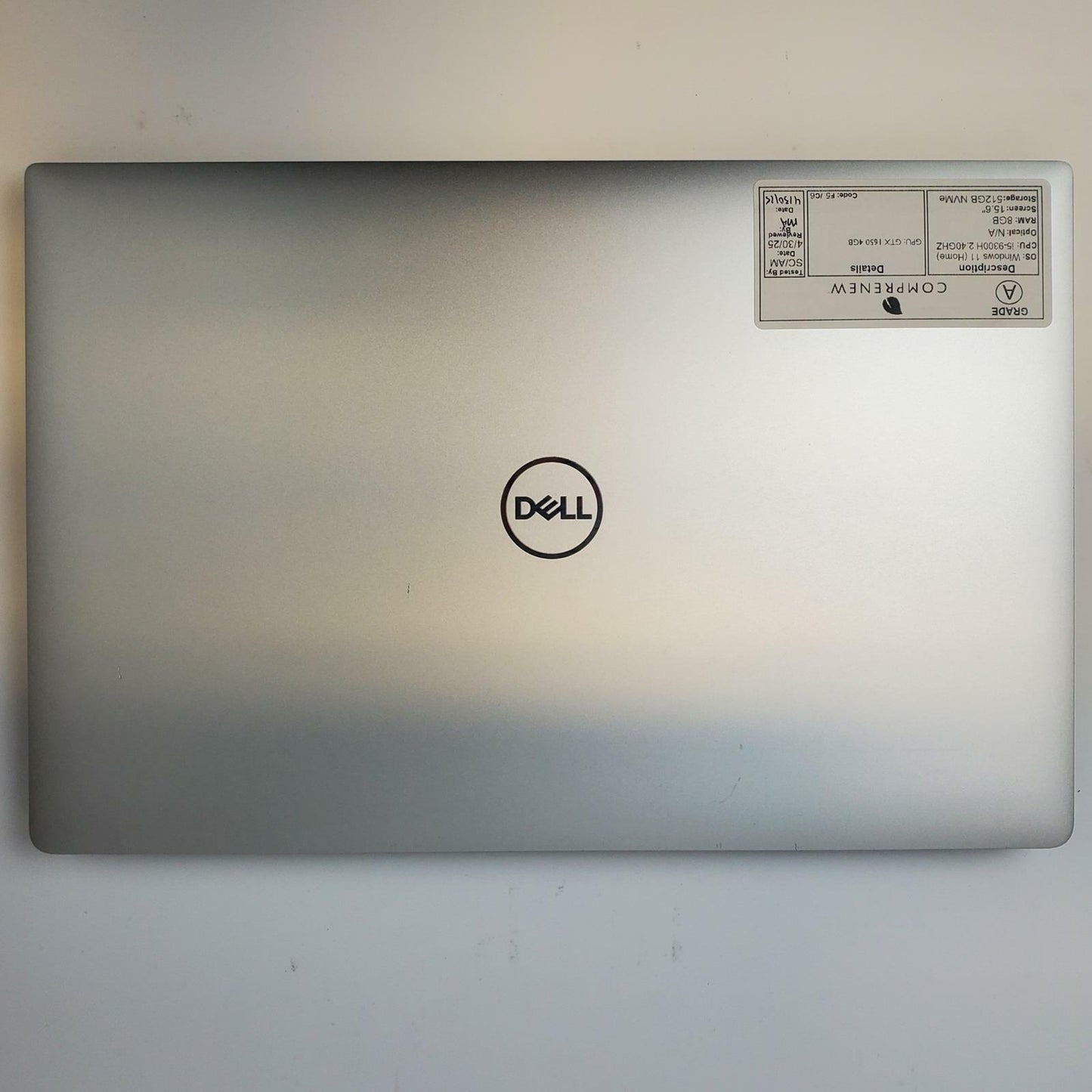 Dell XPS P56F Win 11 Home i5-9300H 8GB RAM 512GB NVMe 4GB GPU | Grade A