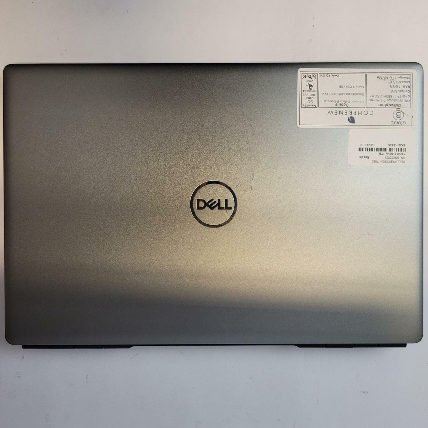 DELL PRECISION 7560 Win 11 Home i7-11850H 32GB RAM 1TB NVME | Grade B | 10525