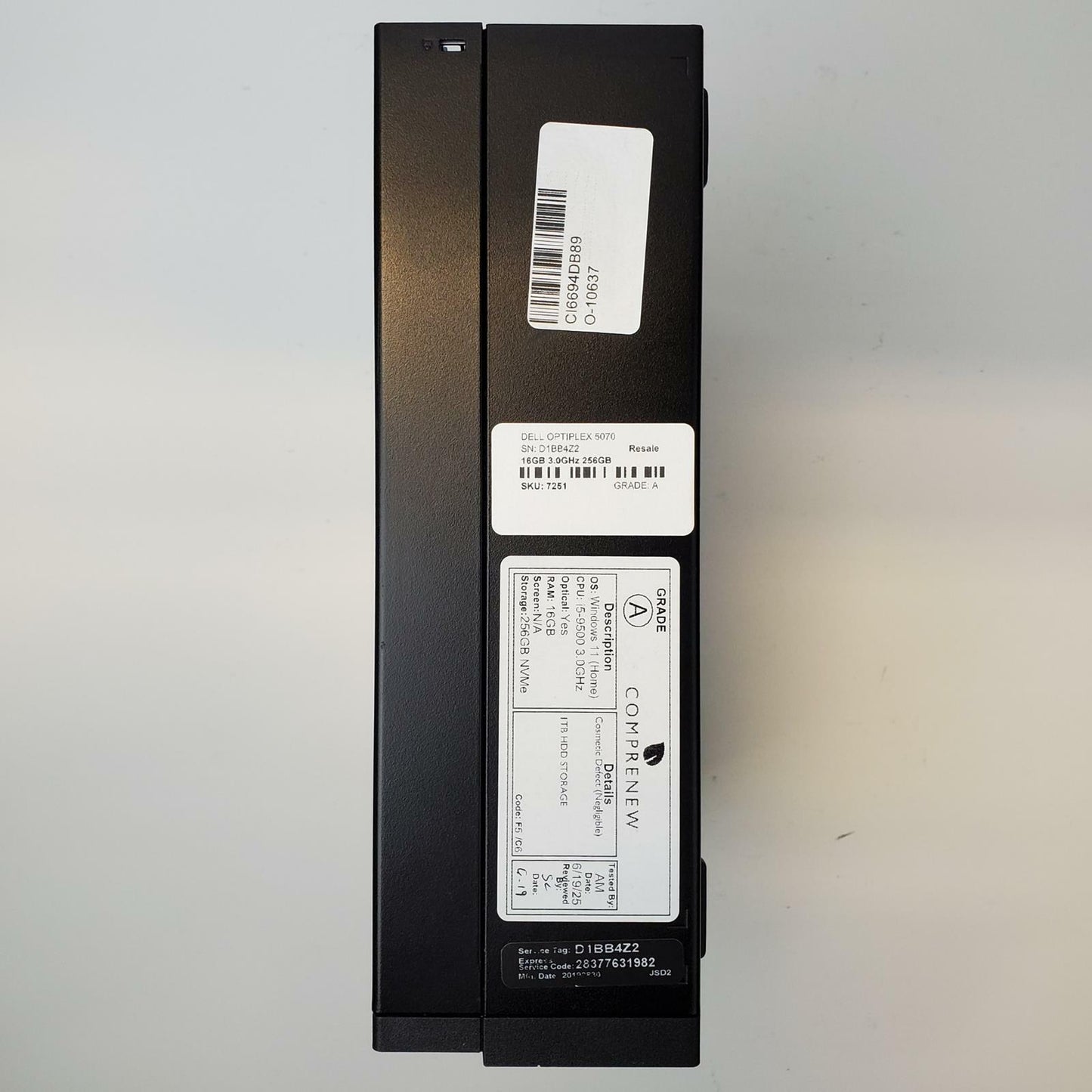 DELL OPTIPLEX 5070 Win 11 Home I5-9500 16GB RAM 256GB NVME | Grade A