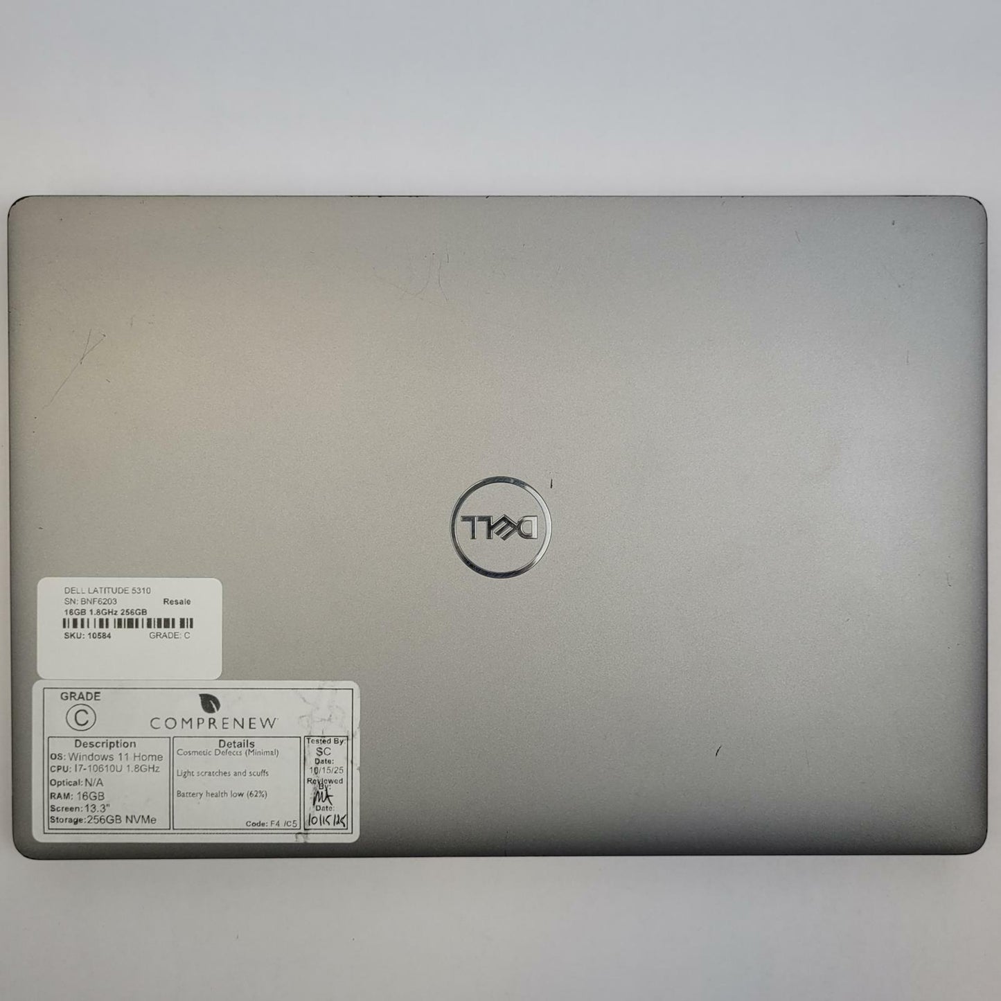 DELL LATITUDE 5310 Windows 11 Home i7-10610U 16GB RAM 256GB NVME | Grade C