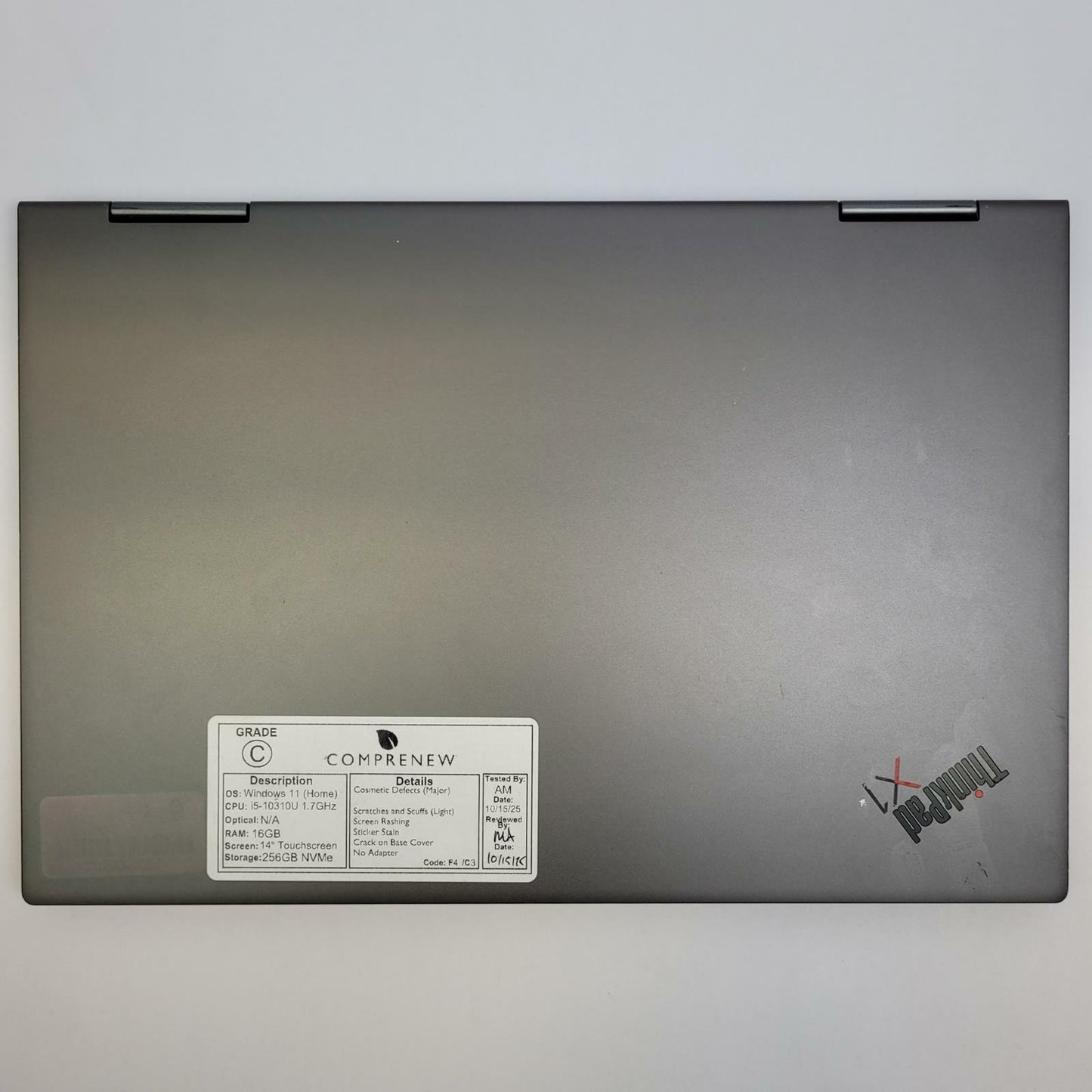 LENOVO ThinkPad Yoga X1 G5 Win 11 Home i5-10310U 16GB RAM 256GB NVME | Grade C