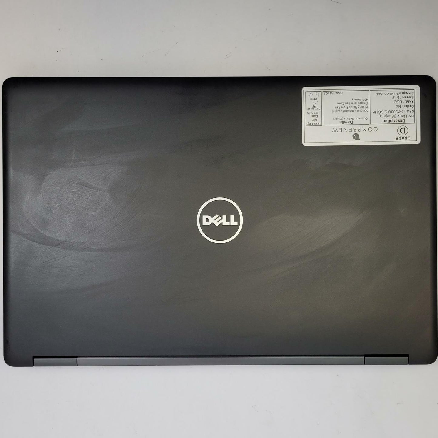 DELL LATITUDE 5580 Linux Manjaro i5-7300U 16GB RAM 240GB 2.5" SSD | Grade D