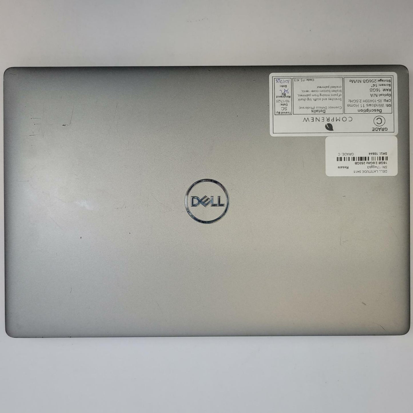 DELL LATITUDE 5411 Win 11 i5-10400H 16GB RAM 250GB NVME | Grade C | 10644