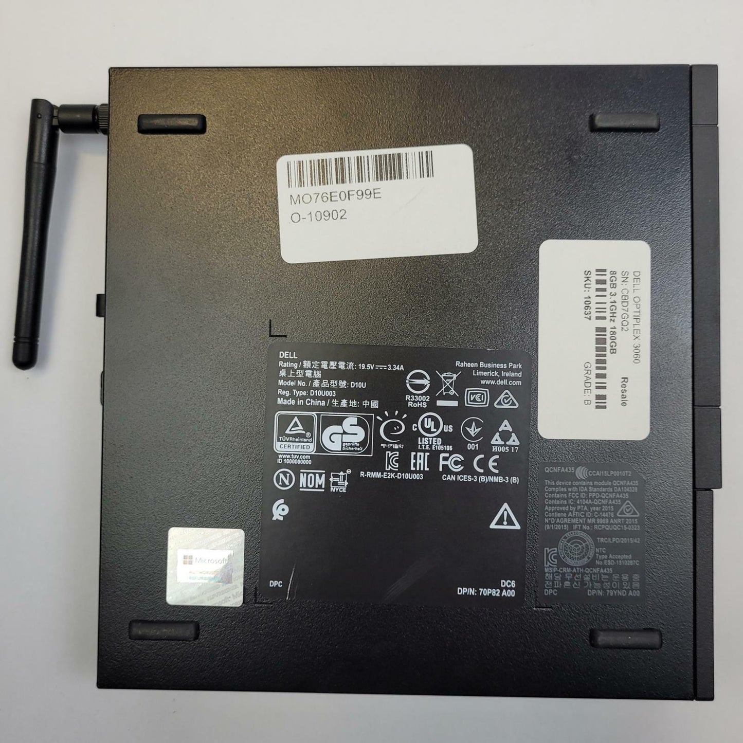 DELL OPTIPLEX 3060 Win 11 Home I3-8100T 8GB RAM 180GB SSD | Grade B