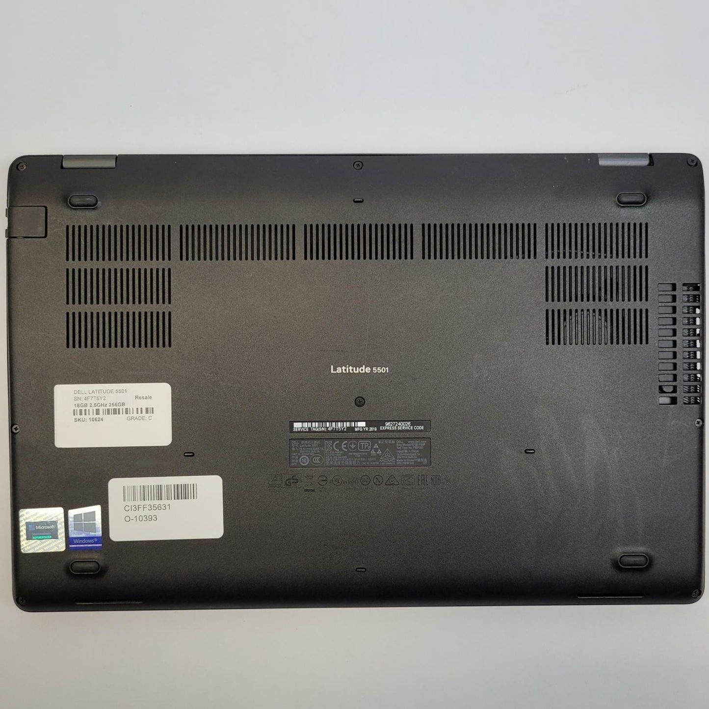 DELL LATITUDE 5501 Windows 11 Home I5-9400H 16GB RAM 256GB NVME | Grade C