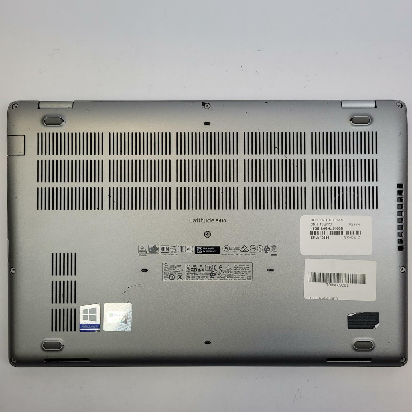 DELL LATITUDE 5410 Win 11 I5-10210U 16GB RAM 240GB 2.5" SSD | Grade C