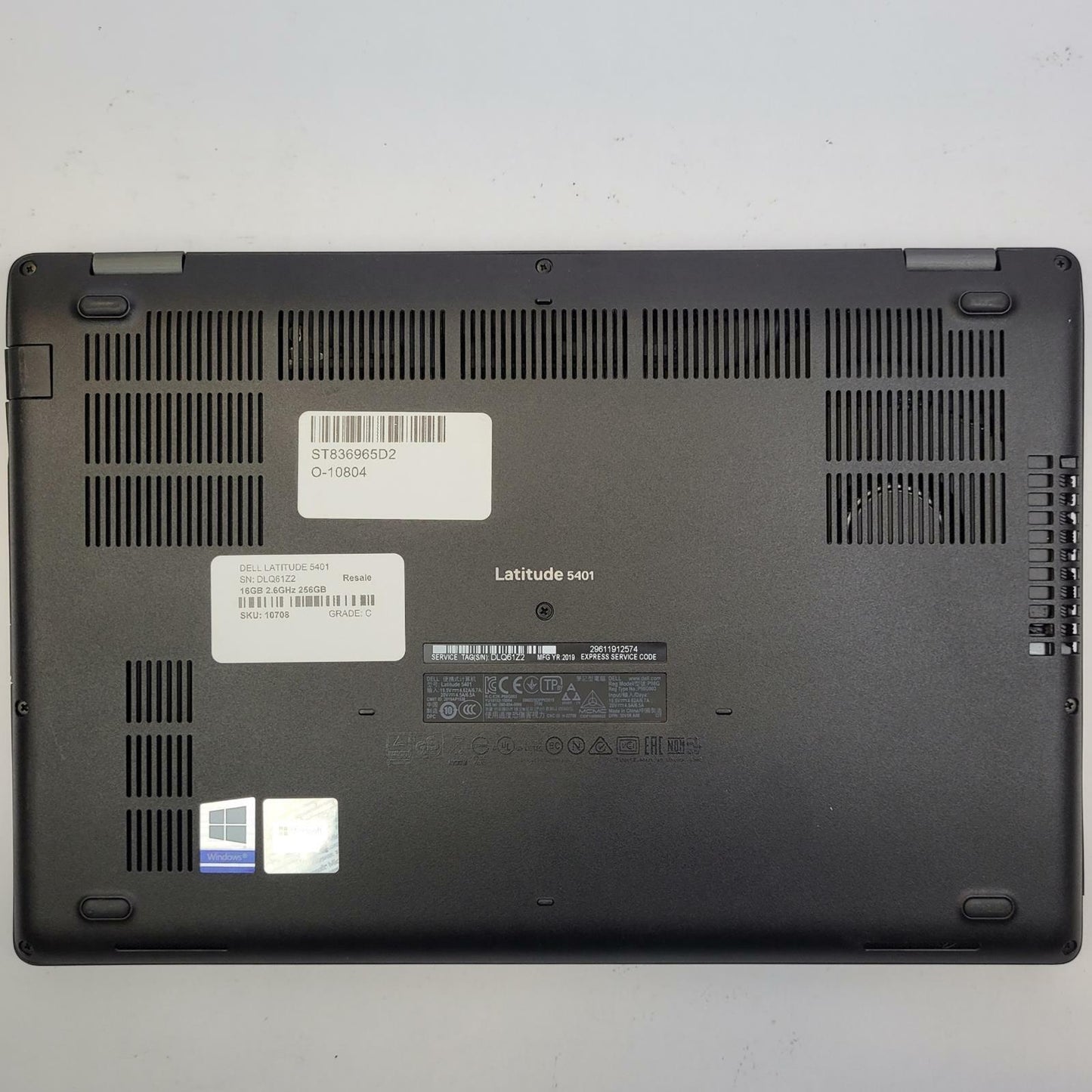 DELL LATITUDE 5401 Windows 11 Home I7-9850H 16GB RAM 256GB NVME | Grade C