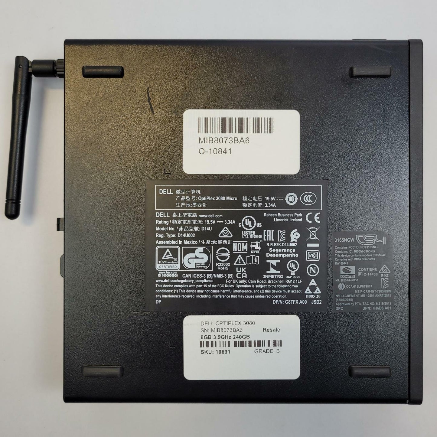 DELL OPTIPLEX 3080 Win 11 i3-10100T 8GB RAM 240GB 2.5" SSD | Grade B | 10631