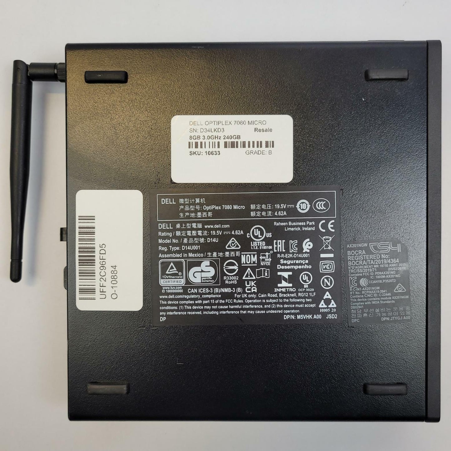 DELL OPTIPLEX 7080 Win 11 Home i3-10100T 8GB RAM 240GB 2.5" SSD | Grade B
