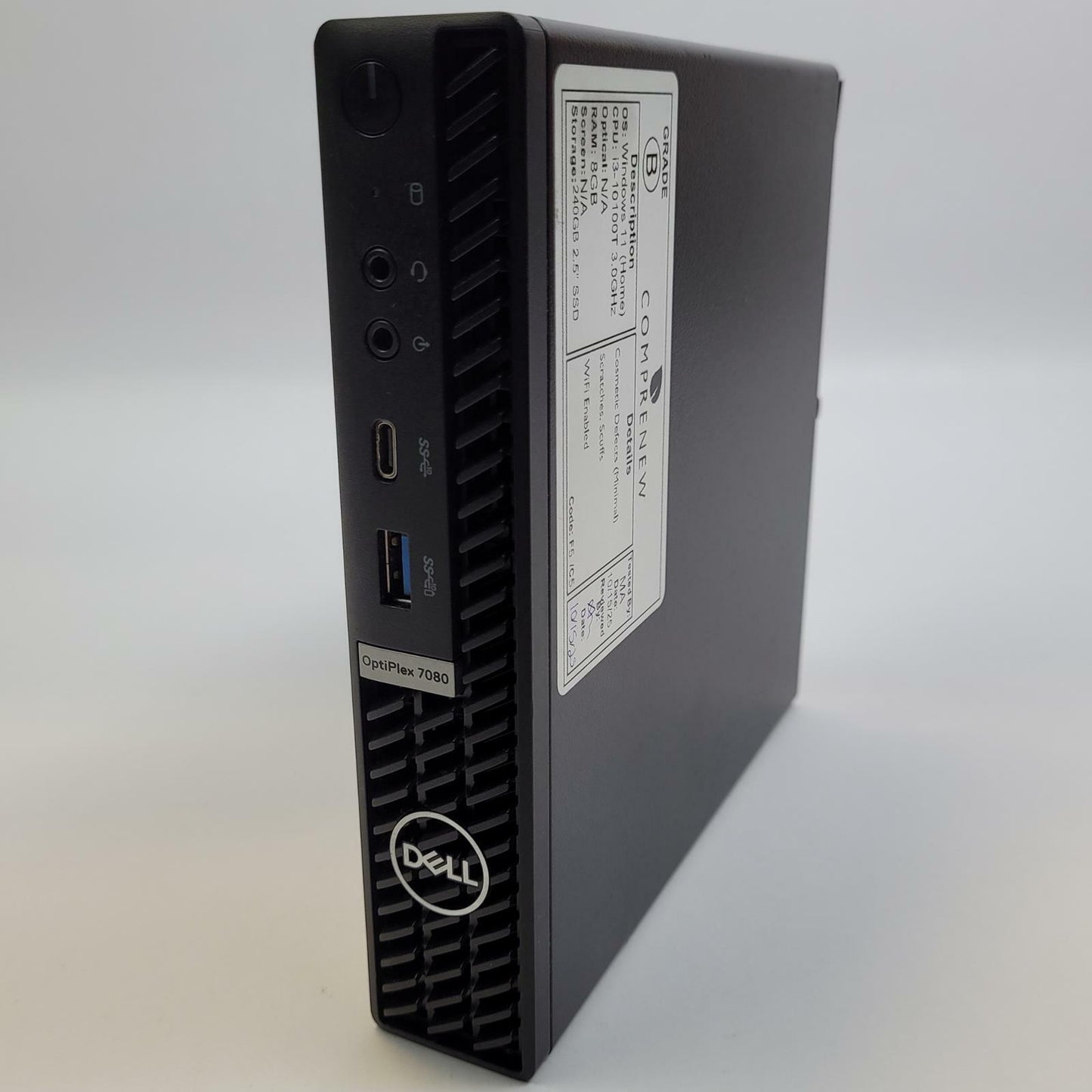 DELL OPTIPLEX 7080 Win 11 Home i3-10100T 8GB RAM 240GB 2.5" SSD | Grade B