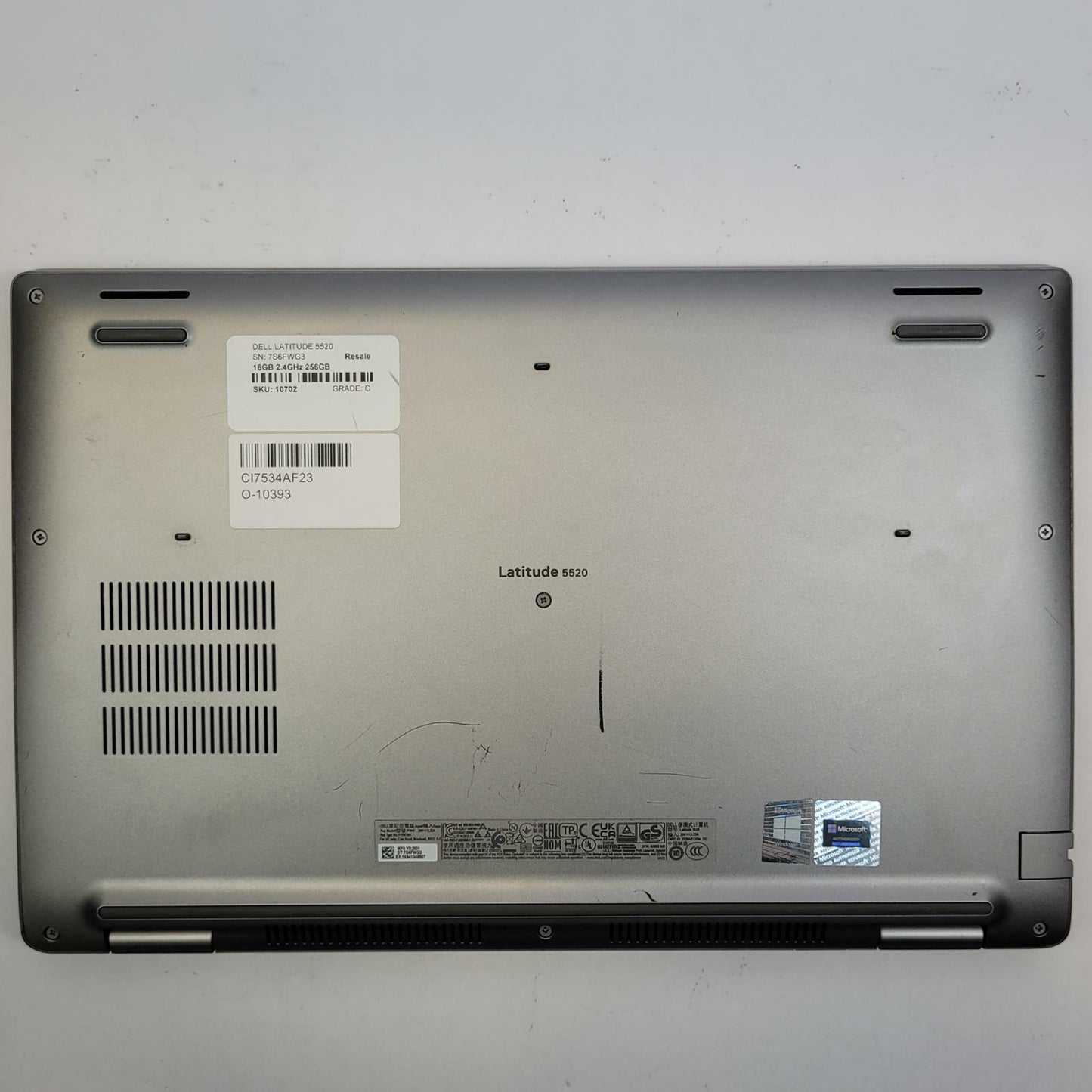 DELL LATITUDE 5520 Win 11 I5-1135G7 16GB RAM 256GB NVME | Grade C | 10702