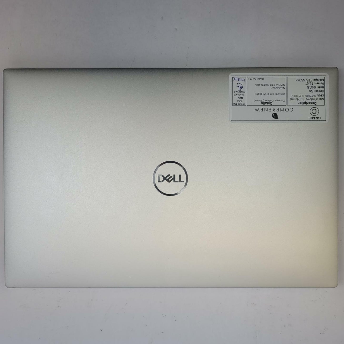 DELL XPS 15 9520 Windows 11 Home I9-12900HK 64GB RAM 2TB NVME | Grade C