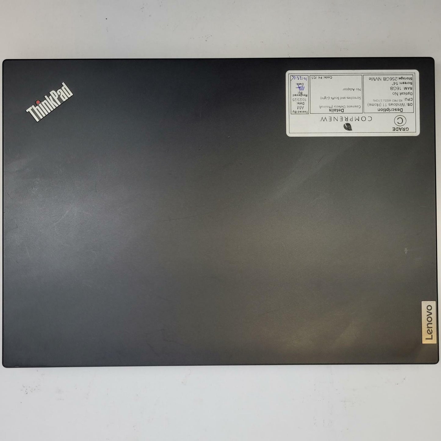 LENOVO THINKPAD L14 GEN 1 Win 11 Ryzen 5 Pro 4650U 16GB RAM 256GB NVME | Grade C