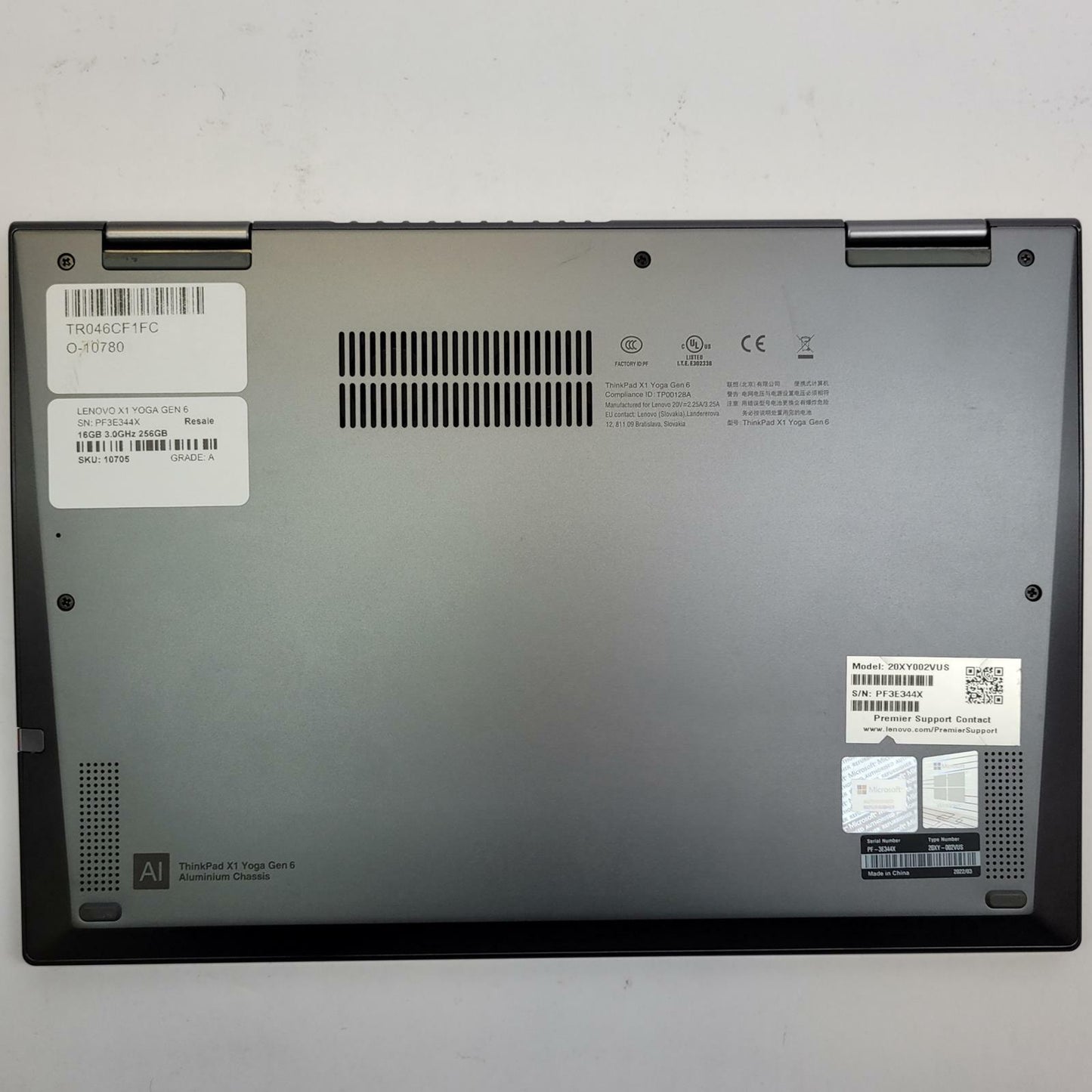 LENOVO X1 YOGA GEN 6 Windows 11 Home i7-1185G7 16GB RAM 256GB NVME | Grade A