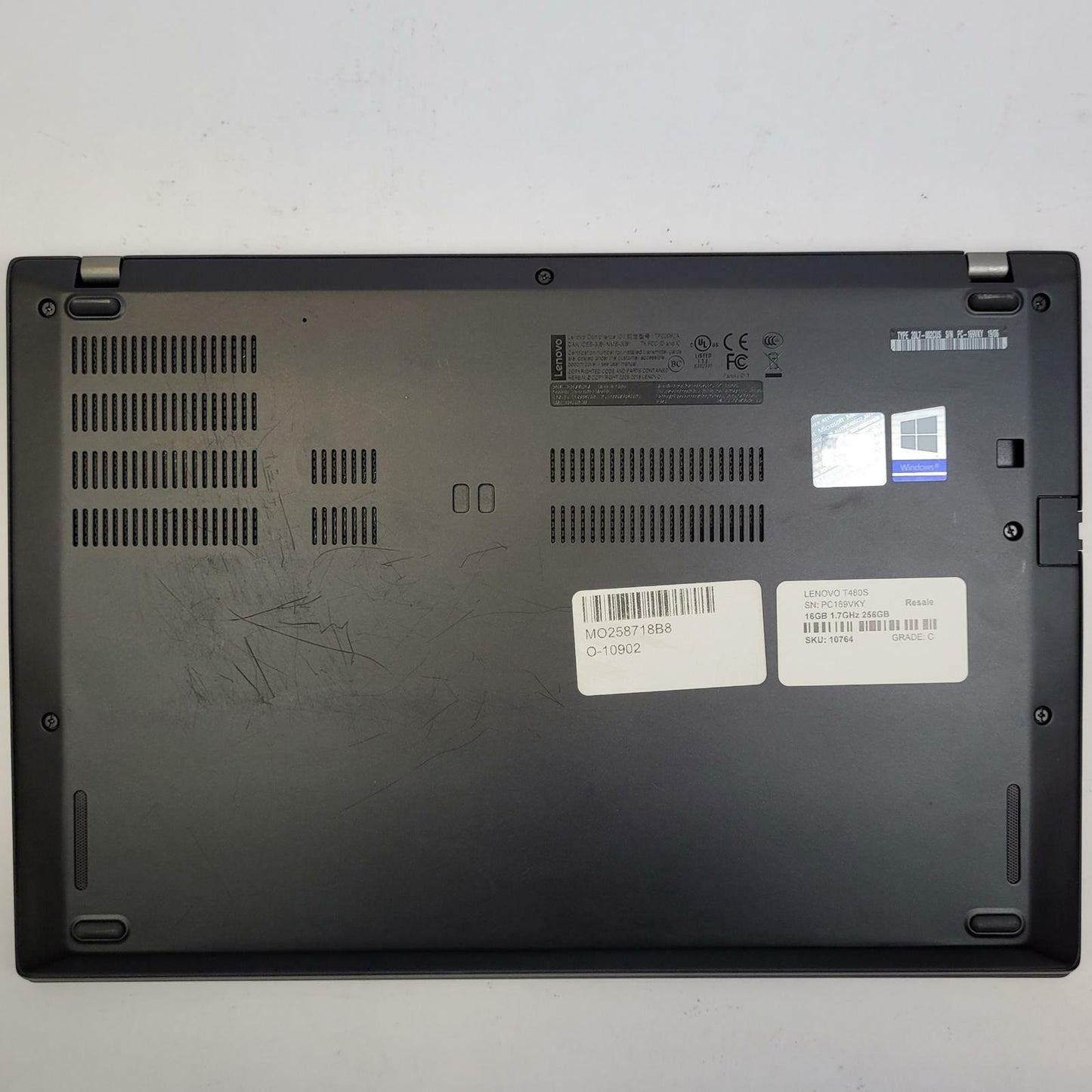 LENOVO T480S Win 11 I5-8350U 16GB RAM 256GB M.2 | Grade C | 10764