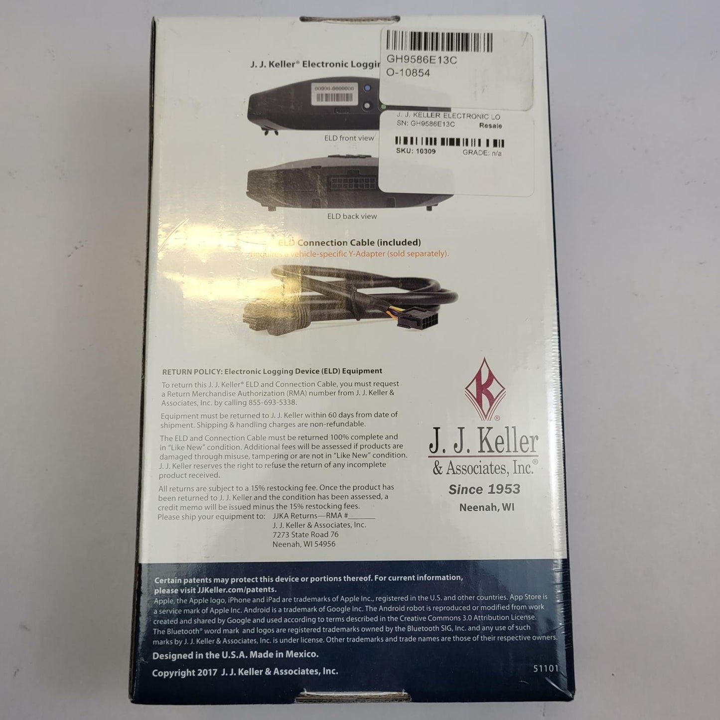 J.J. Keller Electronic Logging Device | Grade A