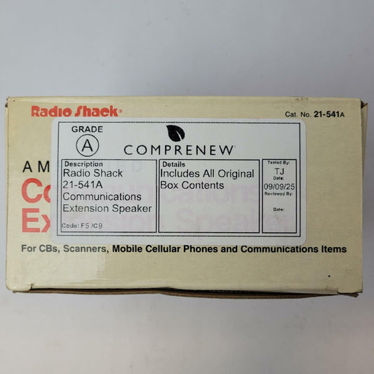RADIOSHACK 21-541A Amplified Communications Extension Speaker | Grade A