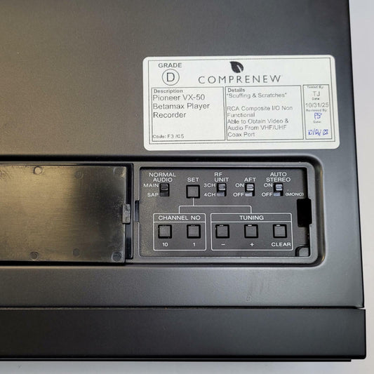 PIONEER VX-50 Betamax Player Recorder | Grade D