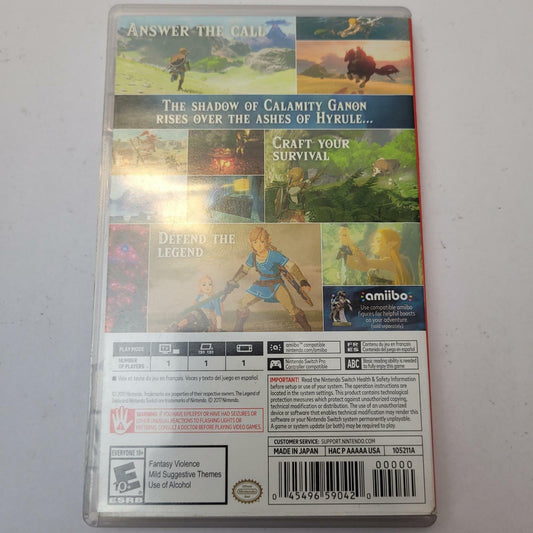 Nintendo Switch Game: The Legend of Zelda: Breath of the Wild | Grade A