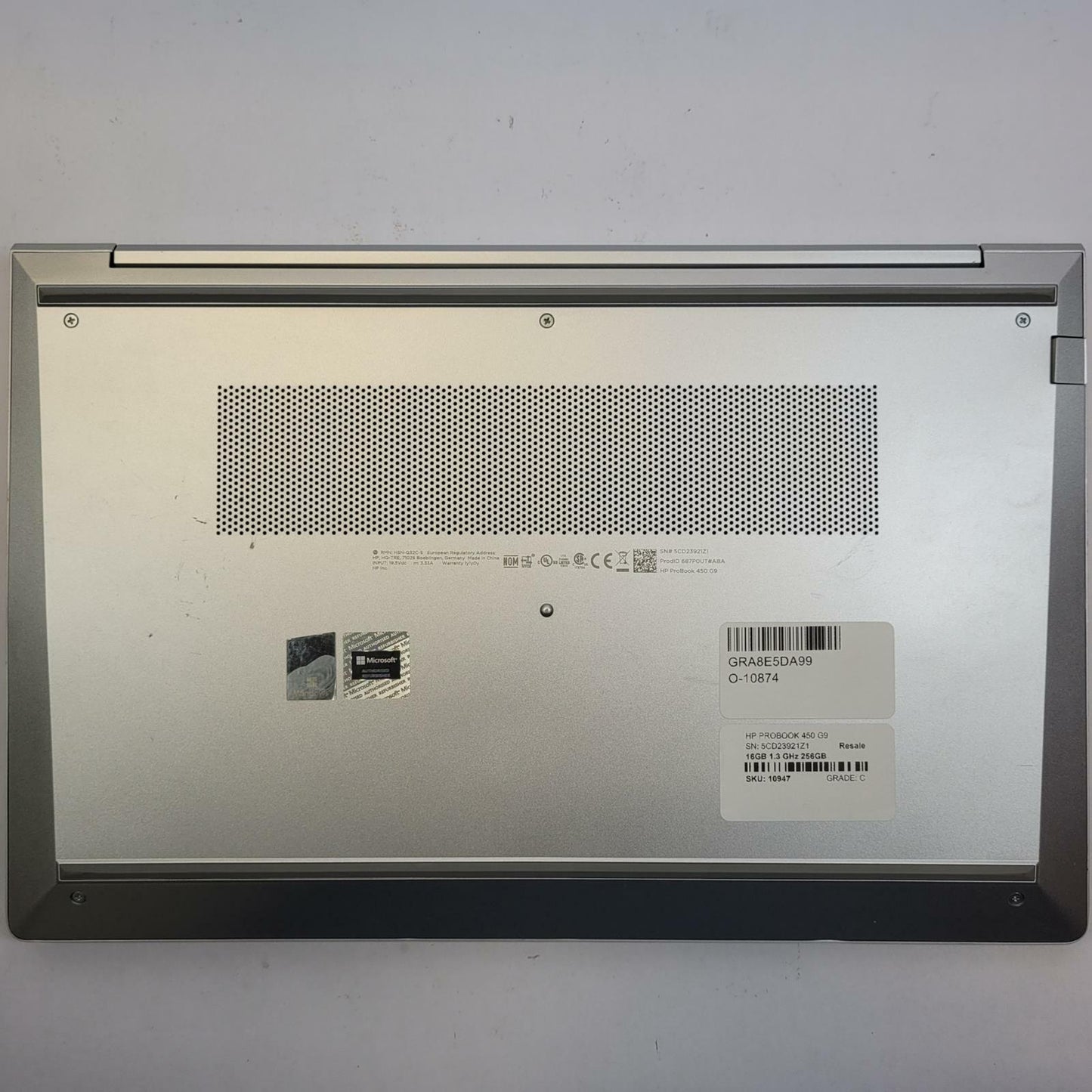 HP PROBOOK 450 G9 Windows 11 Home I5-1235U 16GB RAM 256GB NVME | Grade C