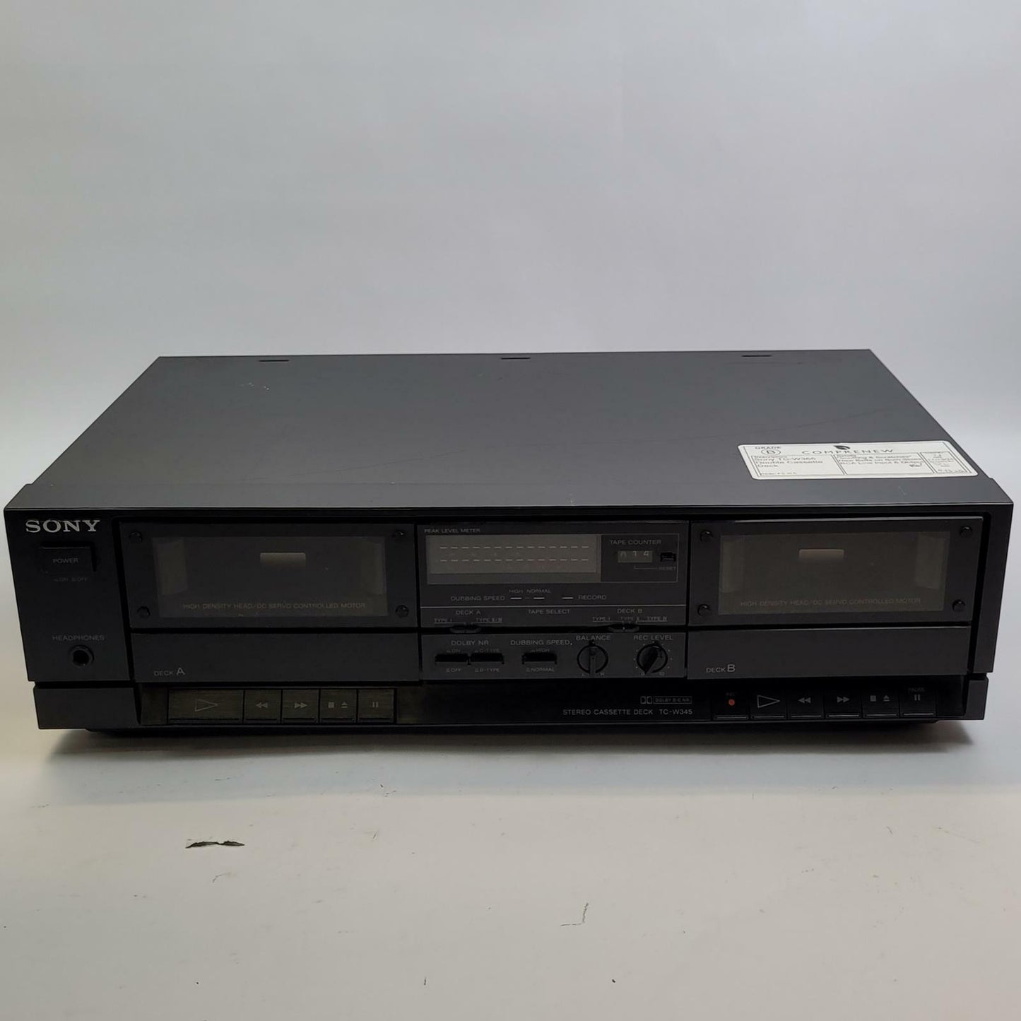 SONY TC-W365 Double Cassette Deck | Grade B