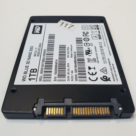 Western Digital WDS100T2B0A-00SM50 1TB 2.5" SATA Internal SSD | Grade A