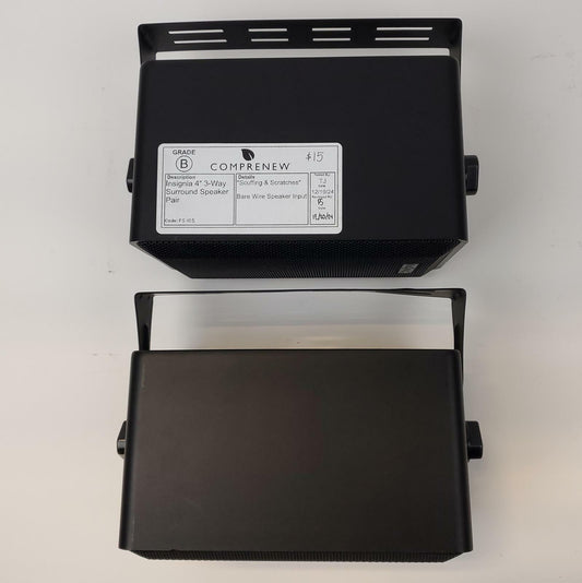 Insignia 4" 3-Way Surround Speaker Pair | Grade A