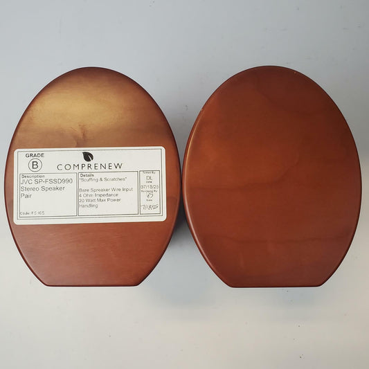 JVC SP-FSSD990 Stereo Speaker Pair | Grade B