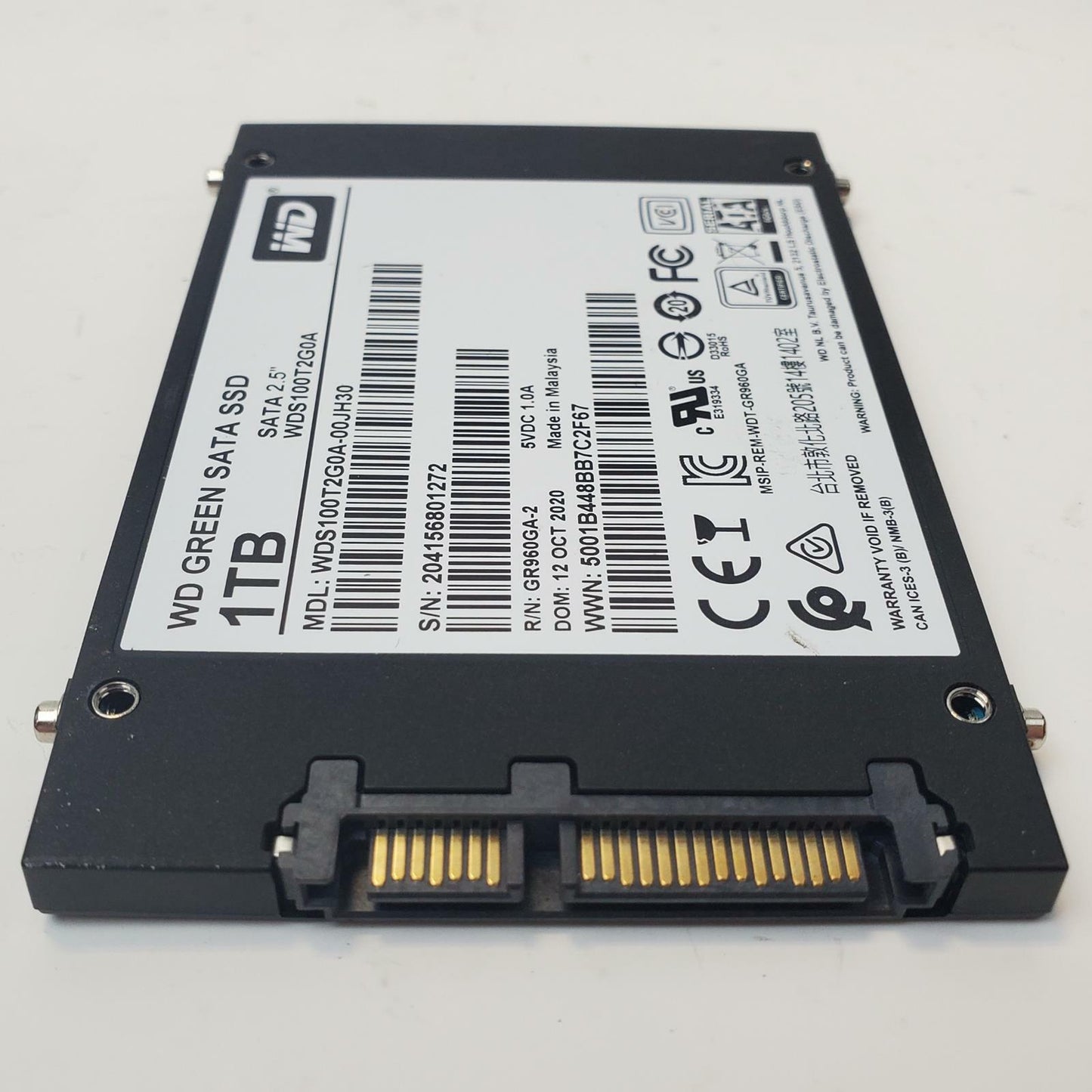 Western Digital WDS100T2G0A 1TB 2.5" SATA Internal SSD | Grade A