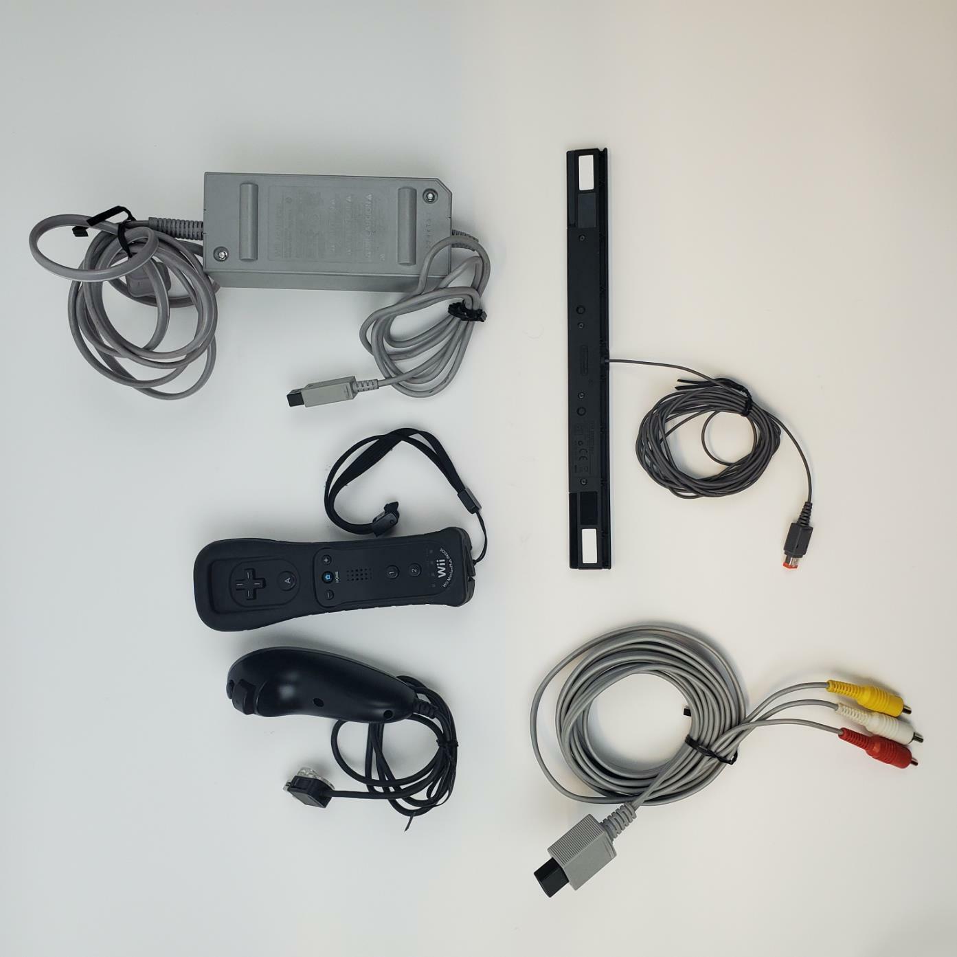 Nintendo Wii RVL-001 Console (Black) Basic Bundle | Grade B