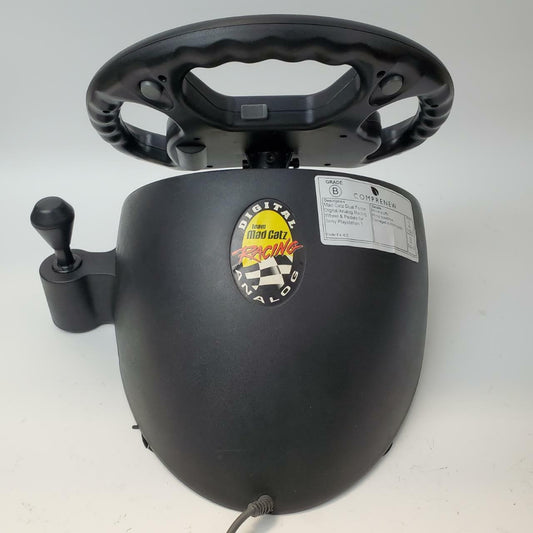 MAD CATZ Dual Force Digital/Analog Racing Wheel w/ Pedals for PS1 | Grade B