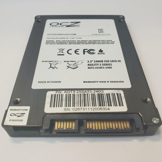 OCZ TECHNOLOGY AGILITY 3 240GB 2.5" SATA Internal SSD | Grade A