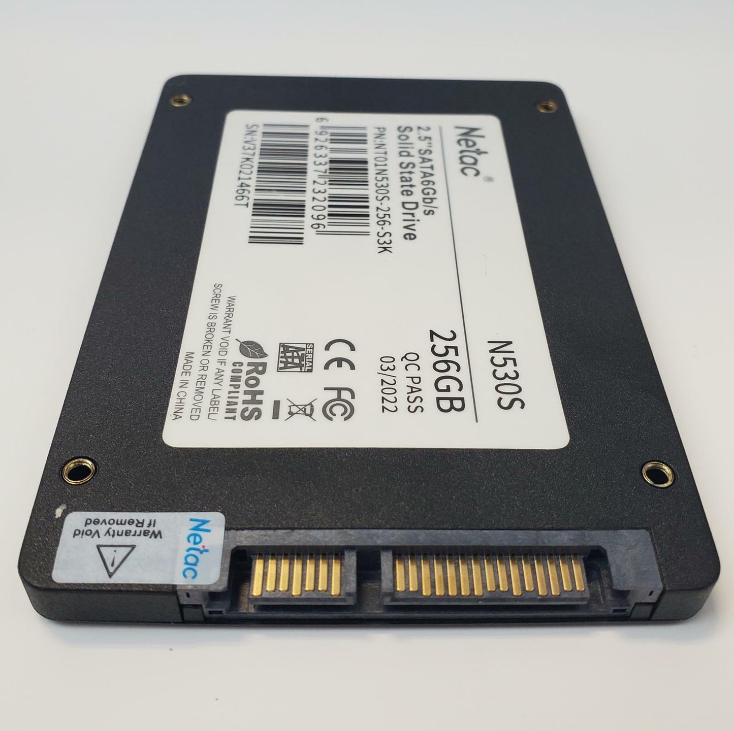 Netac NT01N530S-256-S3K 256GB 2.5" SATA Internal SSD | Grade A