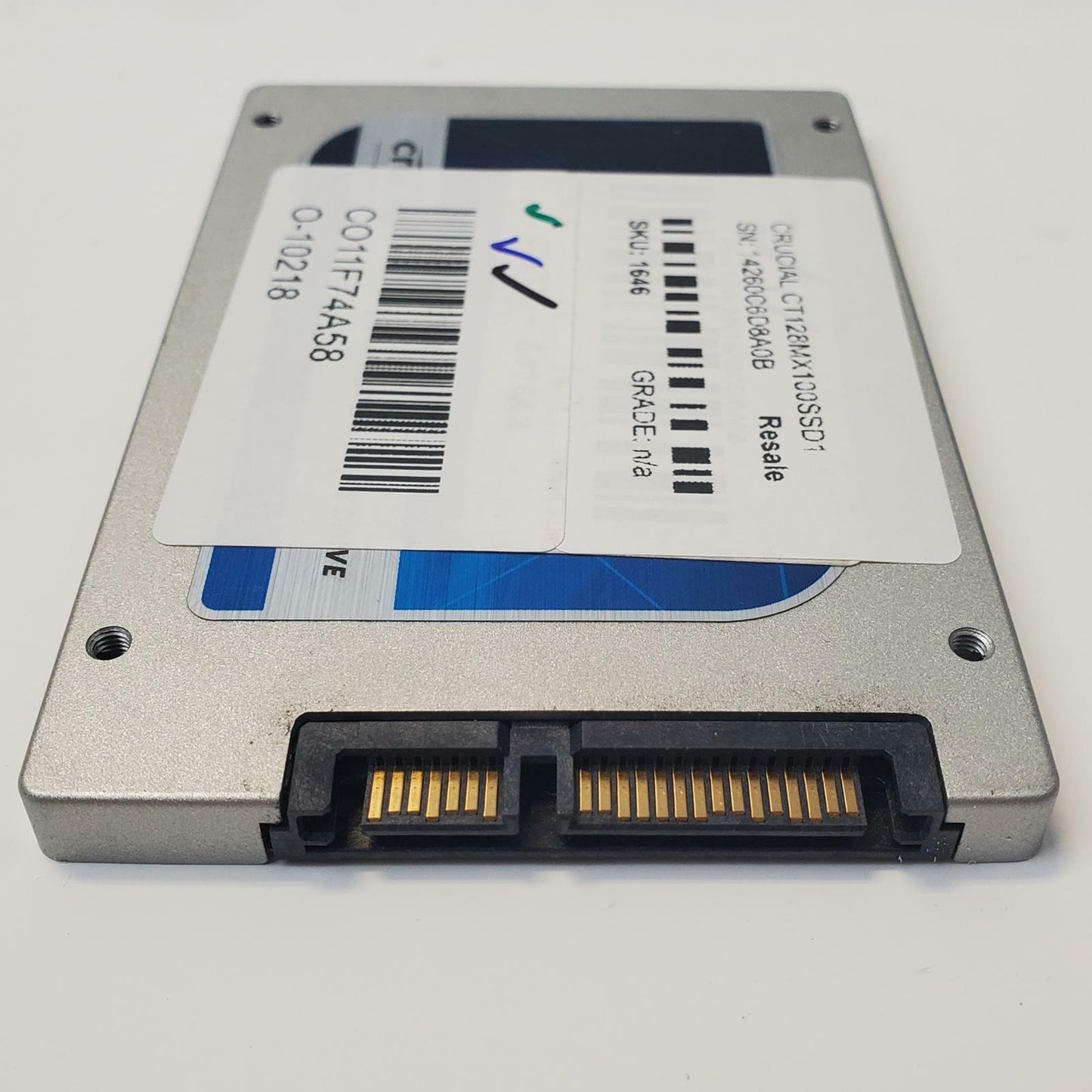 Crucial CT128MX100SSD1 128GB 2.5" SATA Internal SSD | Grade A