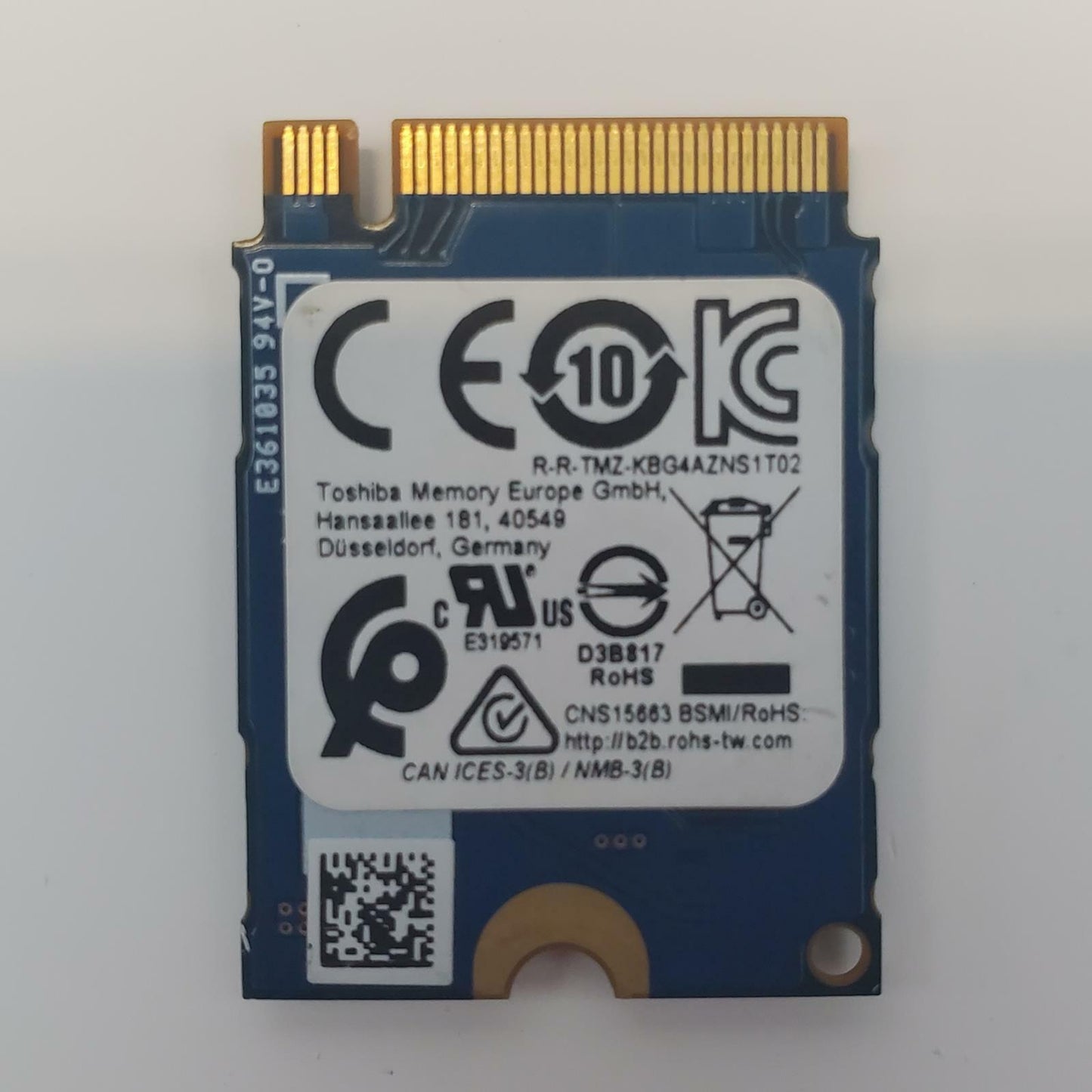 Toshiba KBG40ZNS128G 128GB 2230 Gen3 NVMe Internal SSD | Grade A