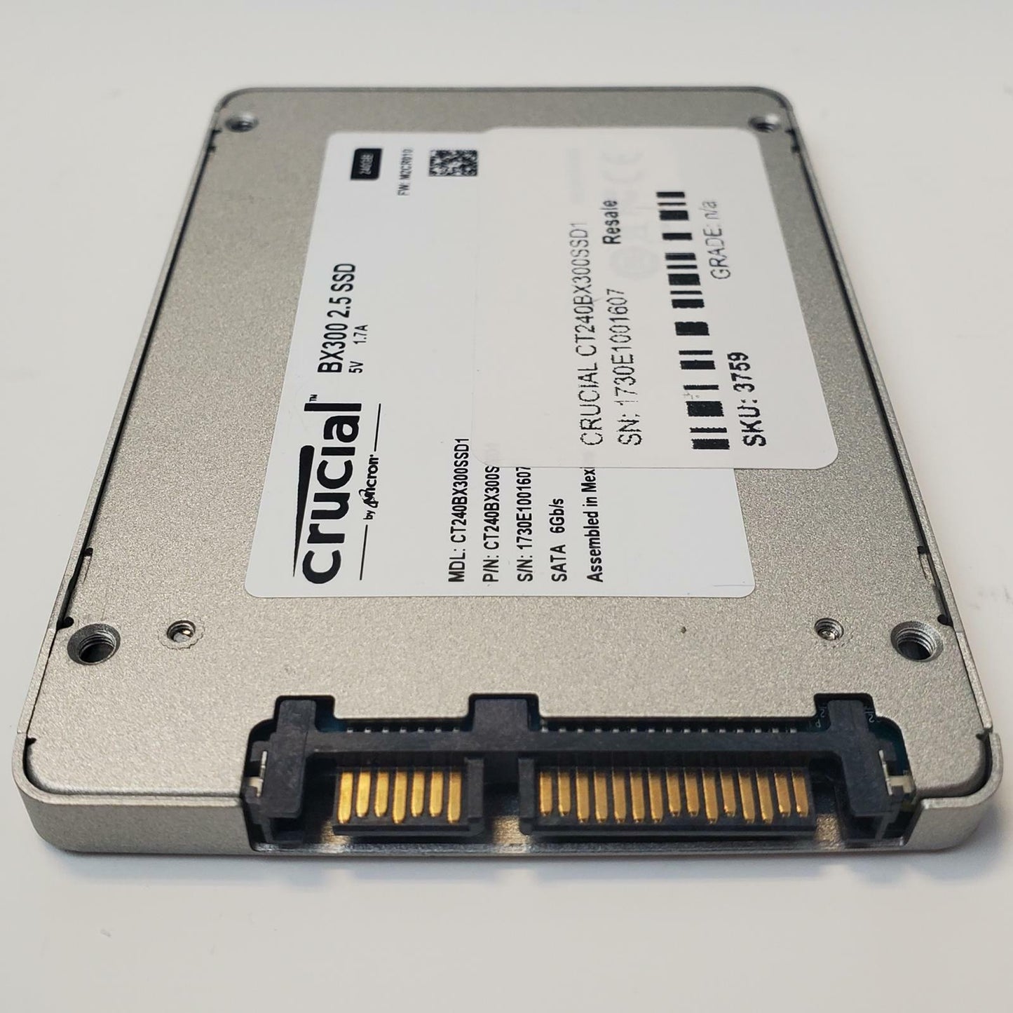 Crucial CT240BX300SSD1 240GB 2.5" SATA Internal SSD | Grade A