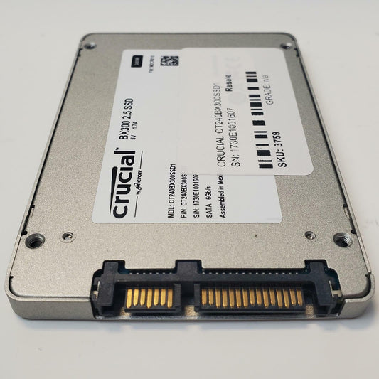 Crucial CT240BX300SSD1 240GB 2.5" SATA Internal SSD | Grade A