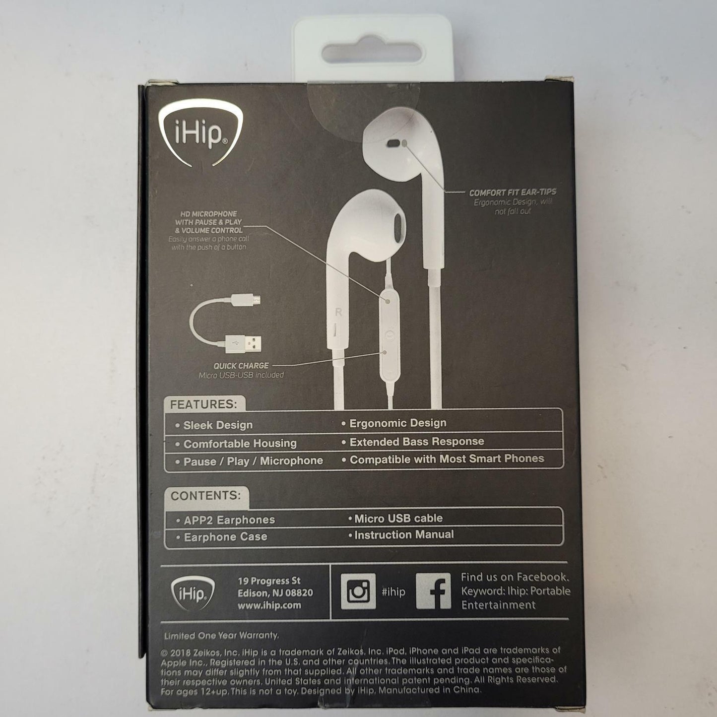 iHip APP2 Bluetooth Wireless Earbuds | Grade A