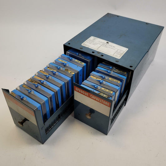 Sprague Capacitor 2 Metal Drawer Storage Case | Grade B