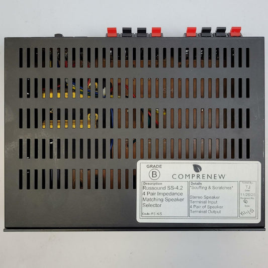 RUSSOUND SS-4.2 4-Pair Impedance Matching Speaker Selector | Grade B