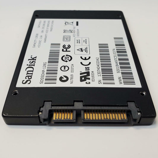 SanDisk SDSSDHP-128G 128GB 2.5" SATA Internal SSD | Grade A
