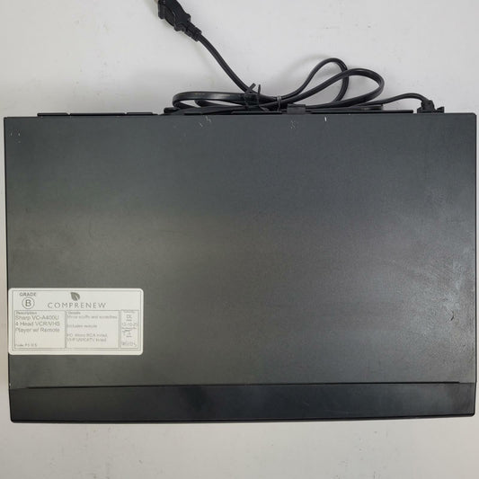 SHARP VC-A400U 4-Head VCR/VHS Player w/ Remote | Grade B