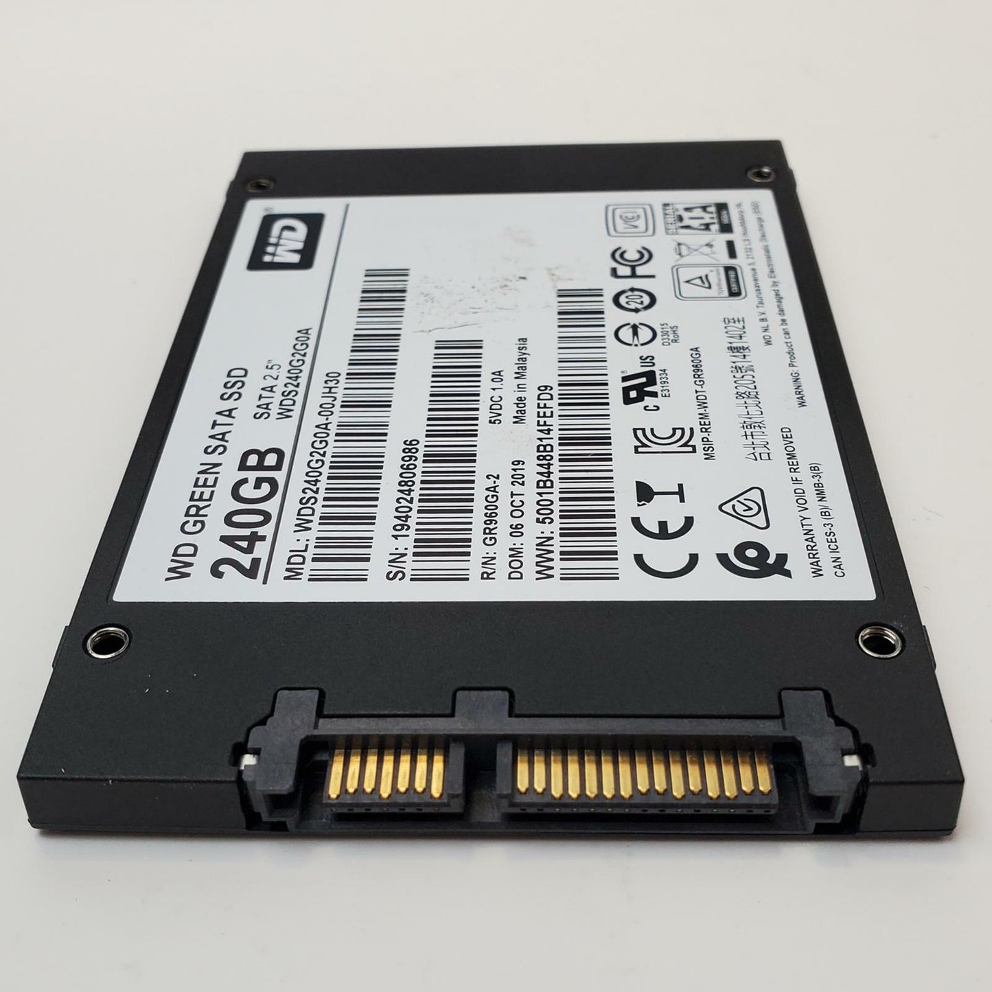 Western Digital WDS240G2G0A-00JH30 240GB 2.5" SATA Internal SSD | Grade A