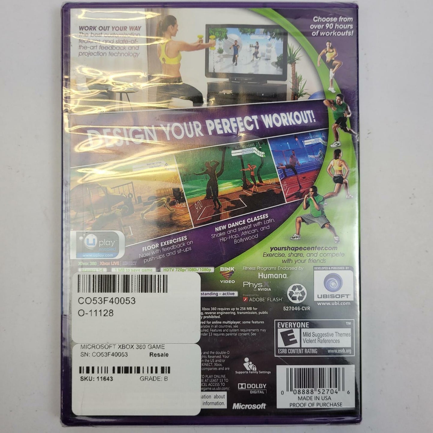 Xbox 360 Game: Your Shape Fitness Evolved 2012 | Grade B