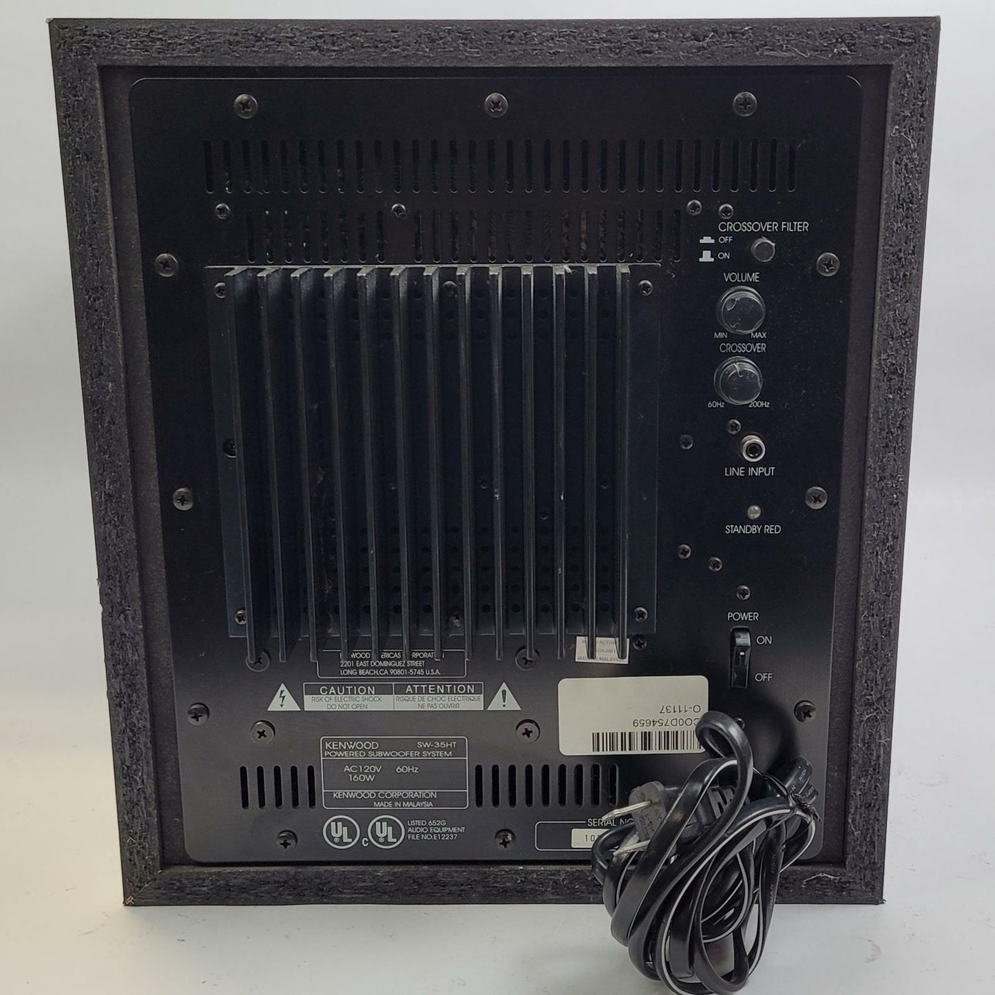 KENWOOD SW-35HT Powered Subwoofer | Grade B