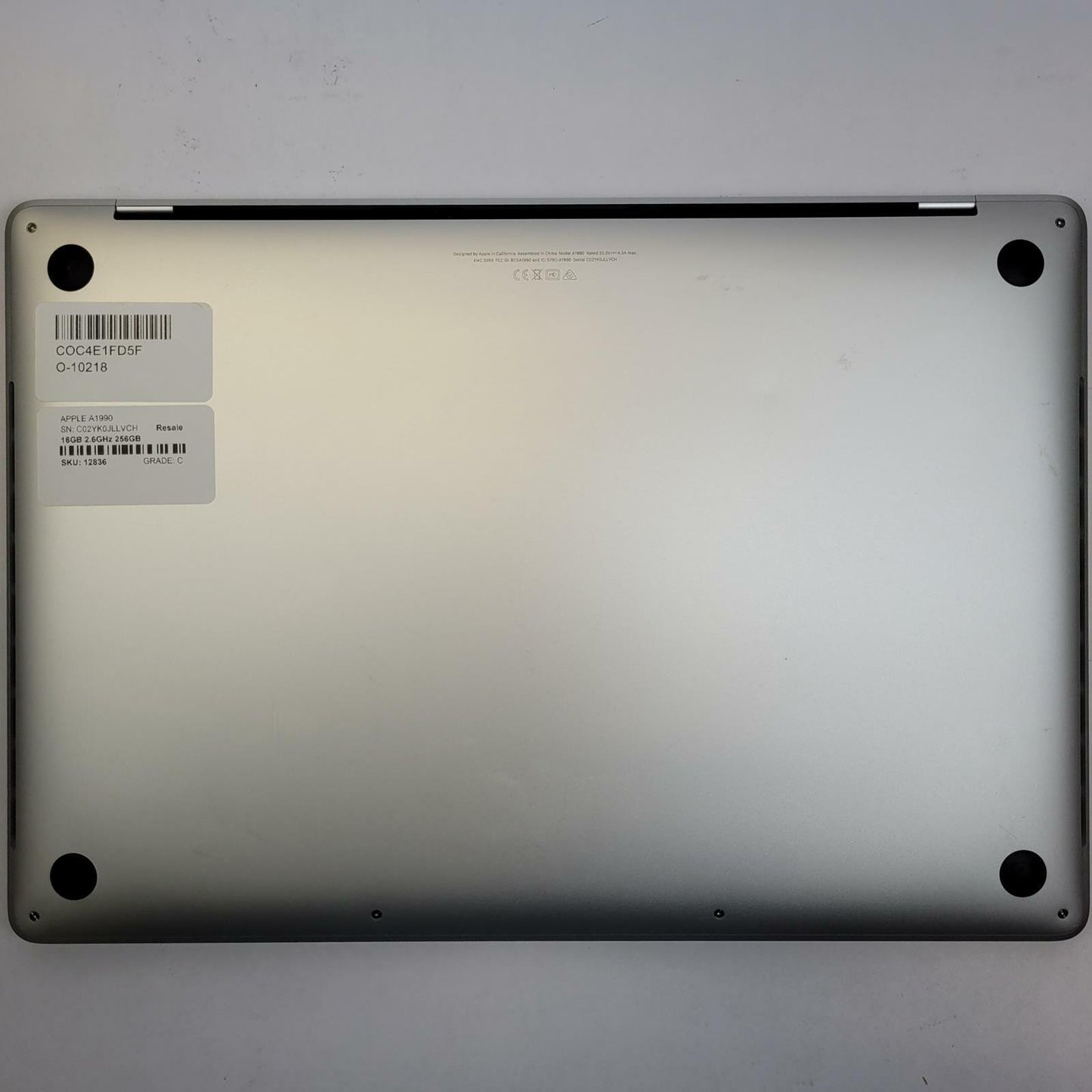 APPLE MacBook Pro A1990 MacOS Sequoia i7-9750H 16GB RAM 256GB NVME | Grade C